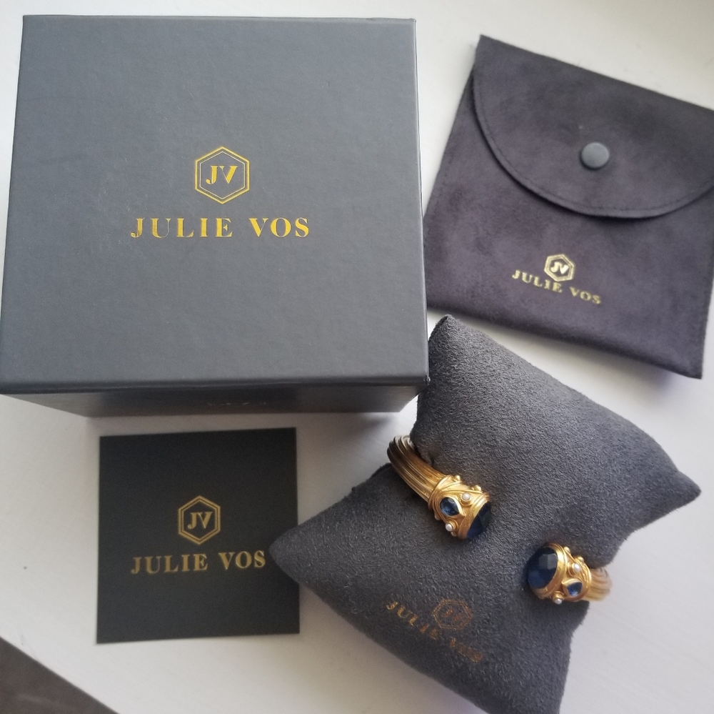 Julie Vos Byzantine Demi Hinge Cuff bracelet